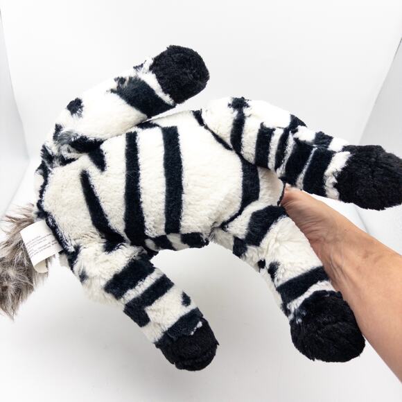 Kohls Cares Animal Planet Zebra Plush 11” Striped Stuffed Animal Wildlife Toy - Picture 6 of 8